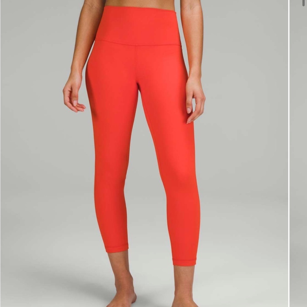 Lululemon Align High-Rise Pant 25" in Solar Orange - Picture 3 of 6